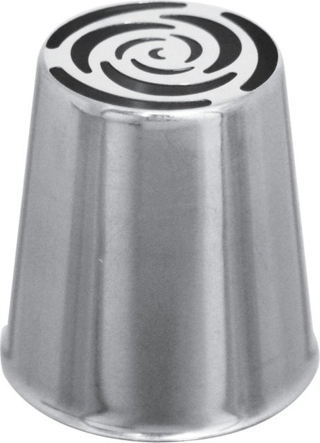 Schneider Garniertülle Rose aus Edelstahl in Silber, Höhe: 4,2 cm, Durchmesser: 2,5 cm - Bild 1