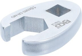 BGS Hahnenfußschlüssel aus Chrom-Molybdän-Stahl mit 3/8 Zoll Innenvierkant-Antrieb und 18 mm Schlüsselweite in Silber - Bild 1