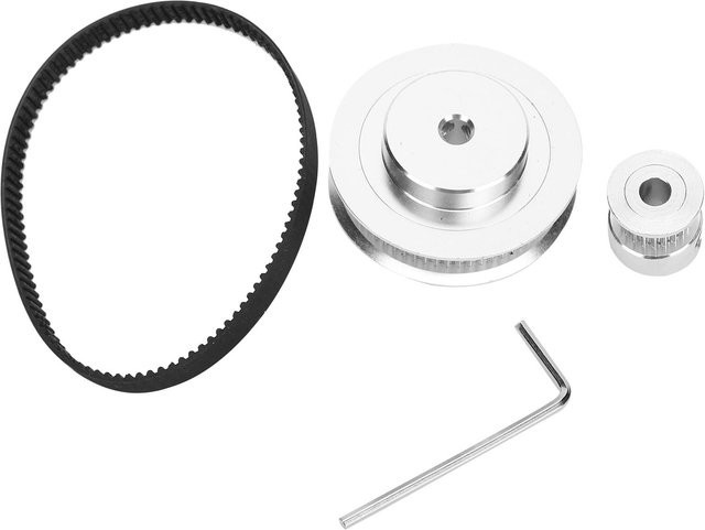 TOMTOP Synchronrad-Schritt-Steuerscheibe aus Aluminium mit 2060 Zähnen in Silber für 3D-Drucker P36 GT2 6 BF - Bild 1