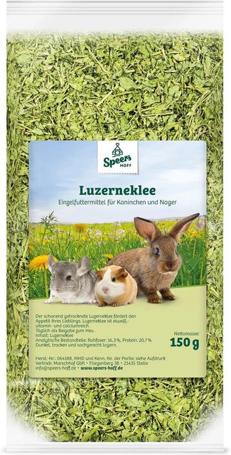 Speers Nager-Ergänzungsfutter 100 % Luzerneklee 150 g - Bild 1