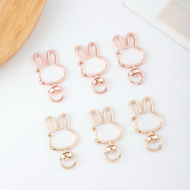 Miffy Hasenkopf Schlüsselanhänger, Legierung, DIY Gepäckzubehör - Bild 1