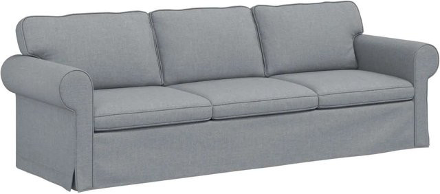 vidaXL Sofa Hellgrau mit Stoffbezug und modernem Design B/T/H: 215 x 82 x 80 cm - Bild 1