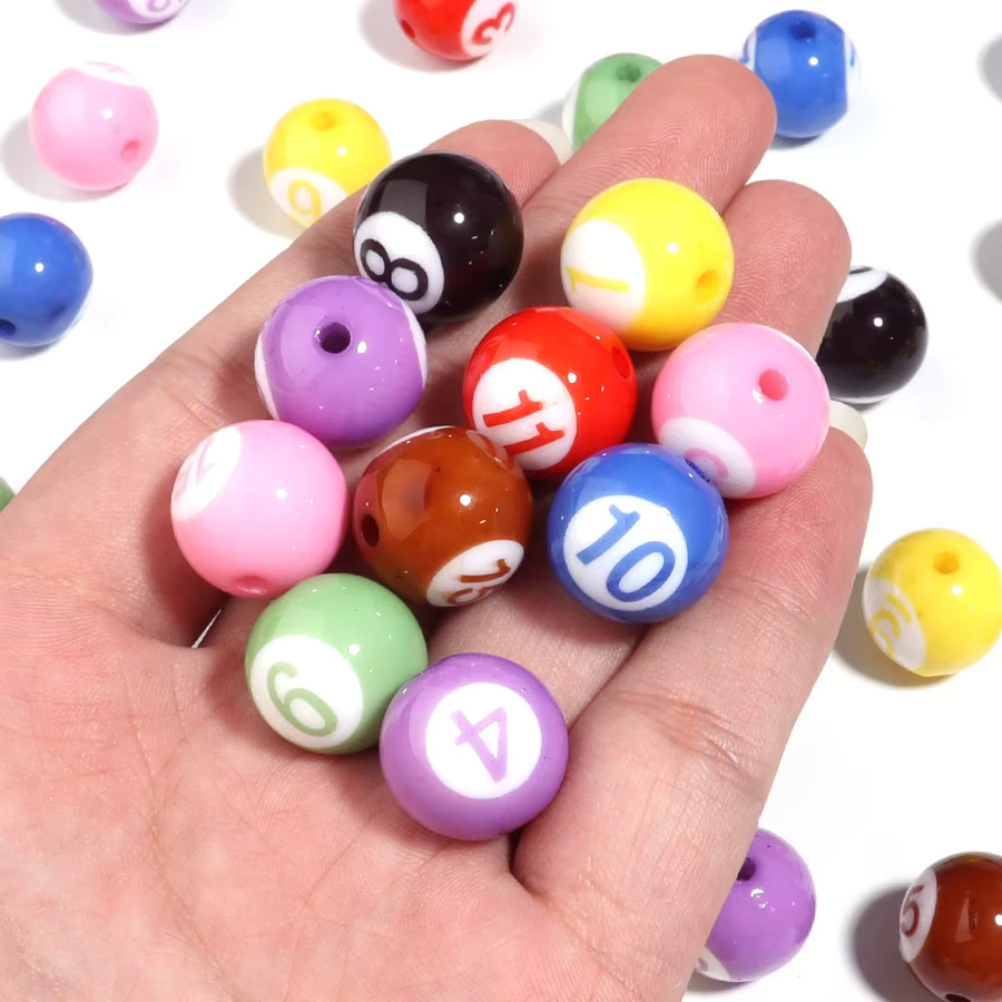 lingsai Spacer Charms, Acryl, Bunt, 16mm, Unisex - Bild 4