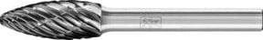 PFERD Hartmetall Hochleistungsfrässtift ALLROUND Flamme B HICOAT universal silber, Durchmesser: 10 mm, Länge: 25 mm, Schaft-Durchmesser: 6 mm - Bild 1