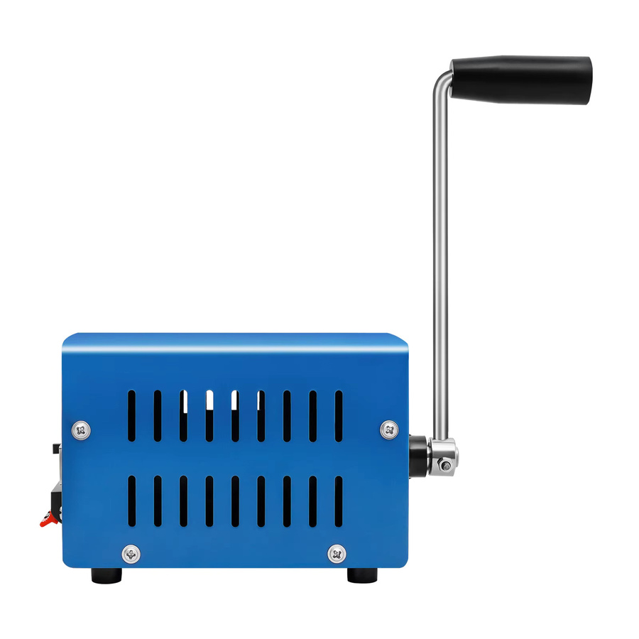 Bymaocar 20W Handkurbel-Generator Tragbare Notfall-Powerbank mit USB-C für Outdoor und Tourismus in Blau - Bild 6