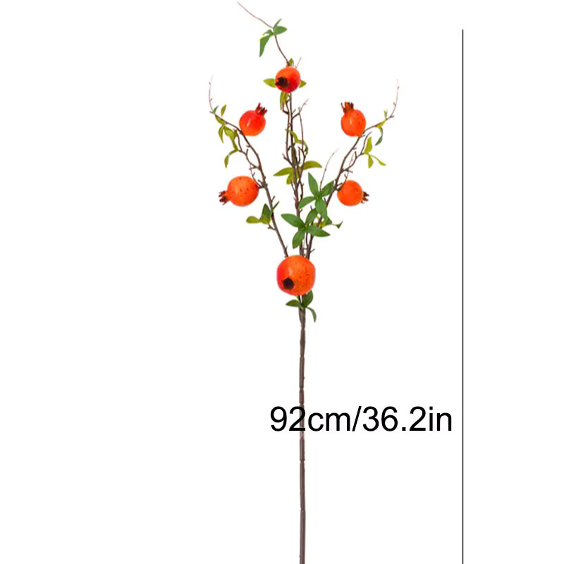 WQNJIN Dekorative Granatapfel-Simulation in Rot für Blumenarrangements und Wohnzimmer-Dekoration - Bild 2