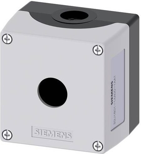 Siemens Gehäuse für Frontbefestigung 3SU1801-1AA00-1AA1 Grau B: 8,5 cm, T: 8,5 cm, H: 6,8 cm - Bild 1