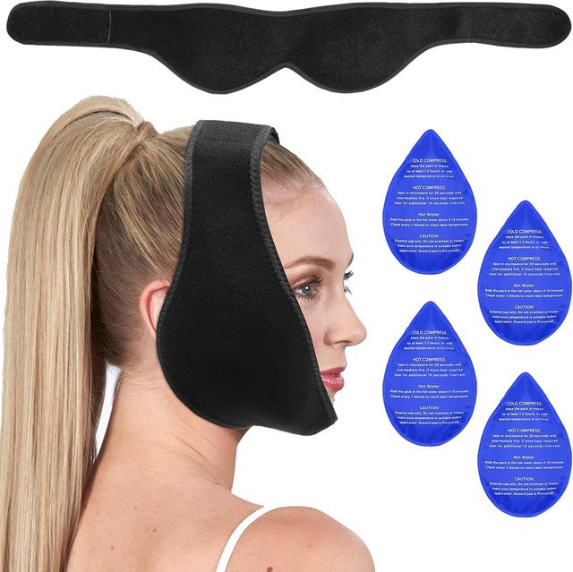 Wisdom Teeth Ice Pack Kopfwickel, 4 Gel-Packungen, Unisex - Bild 1