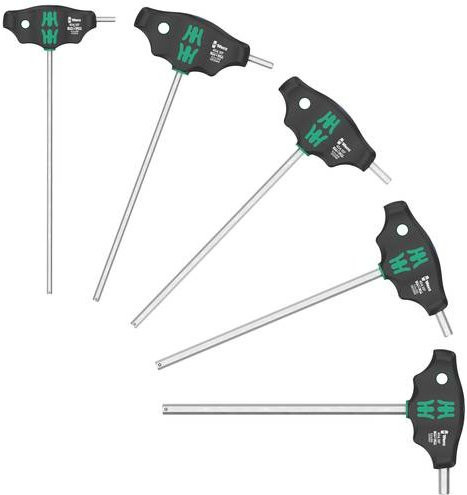 Wera Quergriff-Schraubendreher Set 454/5 HF SHK, 5-teilig, Schwarz-Grün - Bild 1