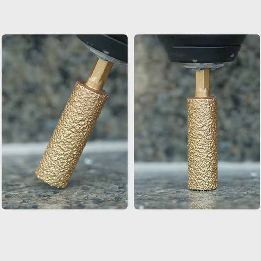 VIBRATITE Trockenbohrer für Fliesen und Marmor in Gold, Durchmesser: 12 mm - Bild 2