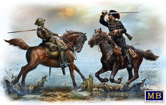Master Box British and German Cavalrymen, WWI era, Fahrzeuge, 1:35 - Bild 1
