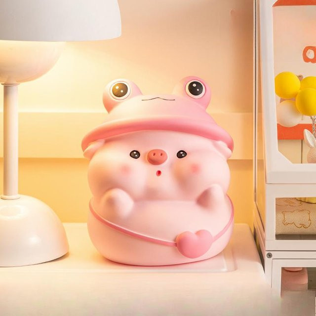 Dudu Sparschwein von Yiran Furniture in Grün und Pink mit großem Fassungsvermögen für Kinder und als Dekoration - Bild 1