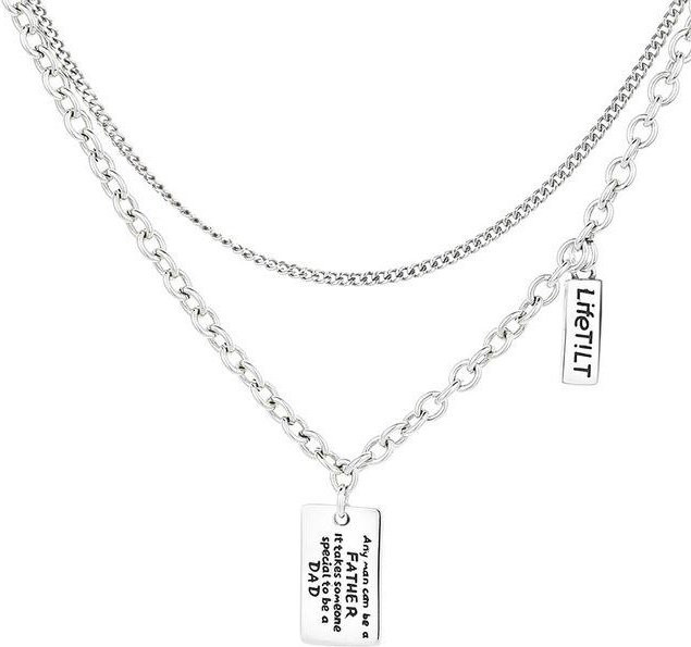 Halskette S925 Sterling Silber, Doppellagig, Damen, White - Bild 1