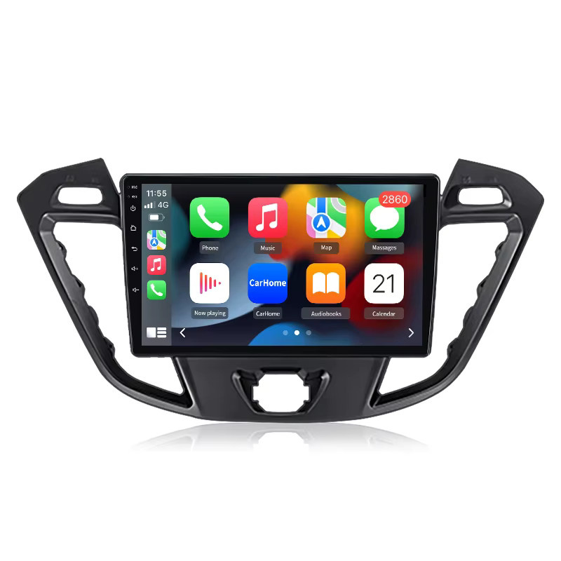 Junsun Wireless CarPlay und Android Auto Radio mit 360 Kamera für Ford Transit Custom Tourneo 2013-2018, 9 Zoll 2DIN Autoradio in Schwarz mit GPS und Bluetooth - Bild 6