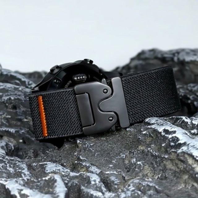 Uhrenarmband Nylon, Schwarz, Unisex - Bild 1