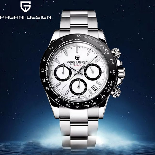 Pagani Design Chronograph, Quarz, Edelstahl, 40 mm, Herren - Bild 1