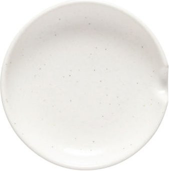 Costa Nova Löffelablage Pacifica aus Keramik, Weiß, Durchmesser: 12 cm, Höhe: 1,9 cm, 16er Pack - Bild 1
