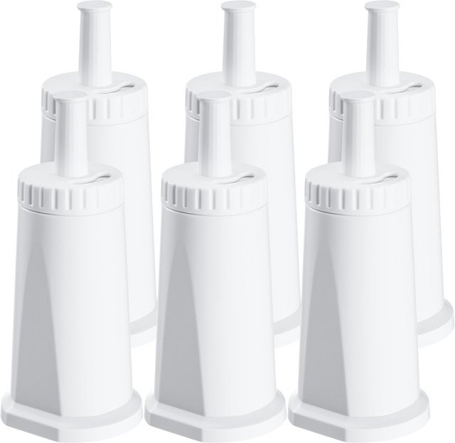 reimol Wasserfilter Ersatz für Sage Kaffeevollautomaten, 6er Set für Barista Express Pro und Modelle SES810, SES880, SES920, SES980, SES990, SES875, SES008, BES008, Farbe: Weiß - Bild 1