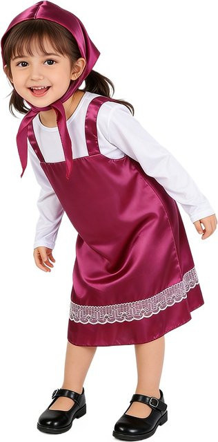 Nippaya Masha Cosplay-Kostüm, Verkleidung für Mädchen, Rosa / Pink - Bild 1