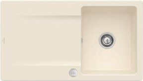 Villeroy & Boch Spüle Siluet 50 Flat flächenbündig mit Ablauggarnitur und Excenterbetätigung in Ivory/Beige - Bild 1
