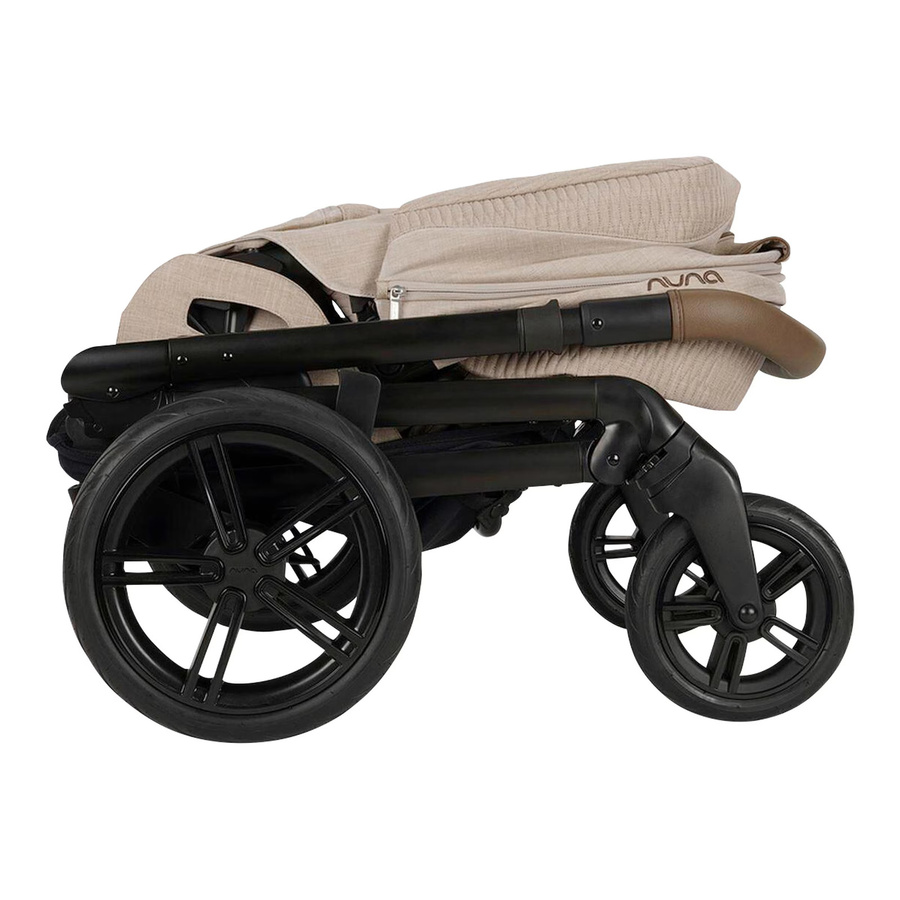 Nuna Kinderwagen MIXX next Kombikinderwagen in Beige mit Schwenkrädern und Regenverdeck - Bild 2