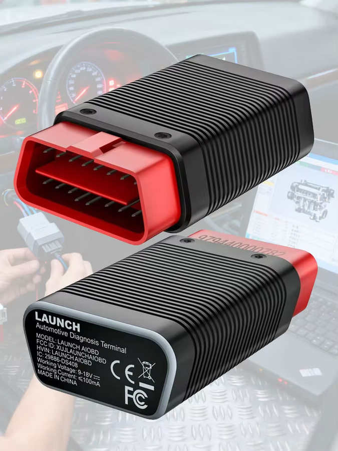 LAUNCH AIOBD Bluetooth OBD2 Diagnosegerät für Automobile mit Vollsystem-Funktion, kompatibel mit Android und iOS, Schwarz - Bild 7