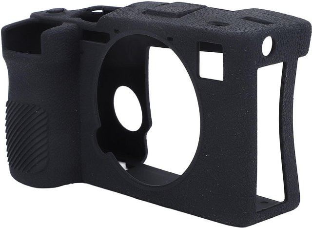 Igeteck Kameratasche für Sony A7C II und A7CR, ultradünn und rutschfest, schwarzes weiches Gummi mit strukturierter Oberfläche - Bild 1