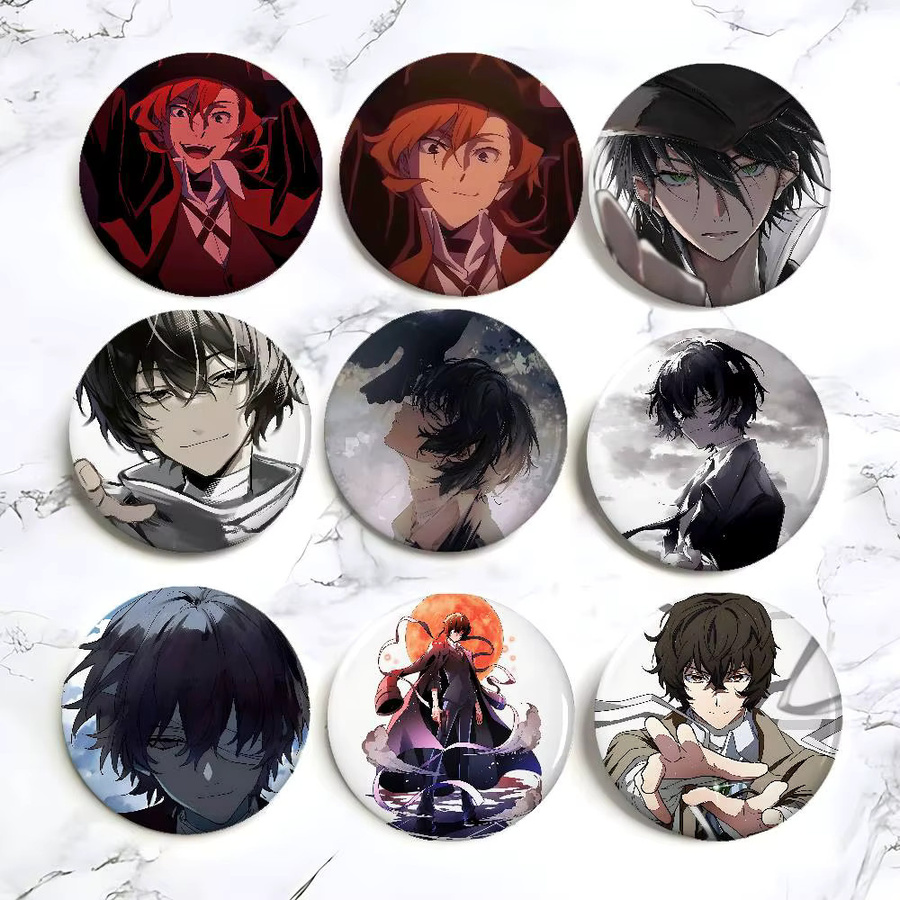 Brosche Anime B-Bungo Stray Dogs, Metall, Unisex - Bild 4