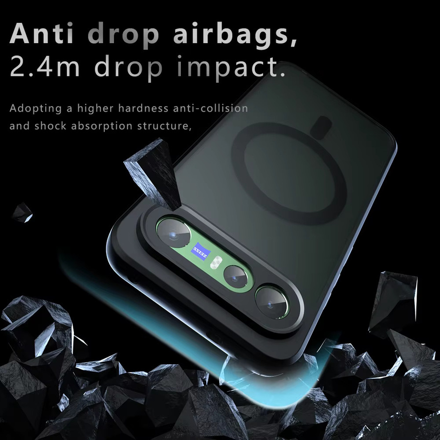 Vivo Deluxe Acryl Odd Armor Magnetische Mattierte Schutzhülle für Vivo x300 FE und s50 pro, Stoßfeste Hülle in Schwarz oder Weiß - Bild 4