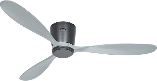 CASAFAN Eco Plano Wood WiFi Deckenventilator mit Fernbedienung in Basaltgrau und Lichtgrau - Bild 1
