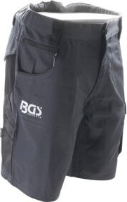 BGS Arbeitshose kurz in Schwarz aus Poly-Cotton und Polyester, Größe 60 - Bild 1