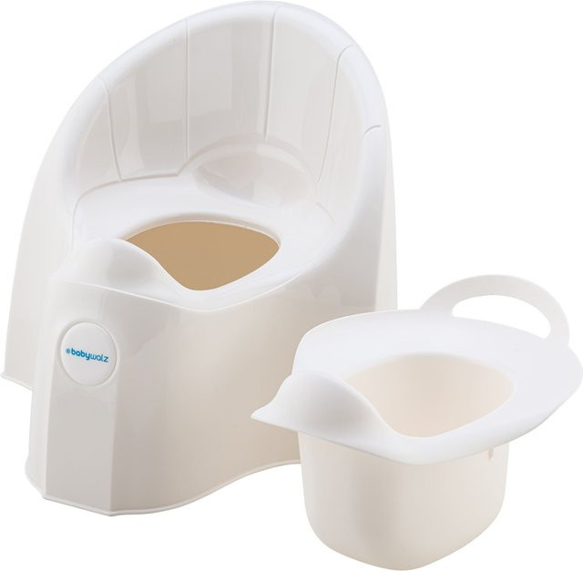 Baby-Walz Basics Töpfchen Deluxe weiß aus BPA-freiem Kunststoff, B/T/H: 36,0 x 33,0 x 31,0 cm - Bild 1