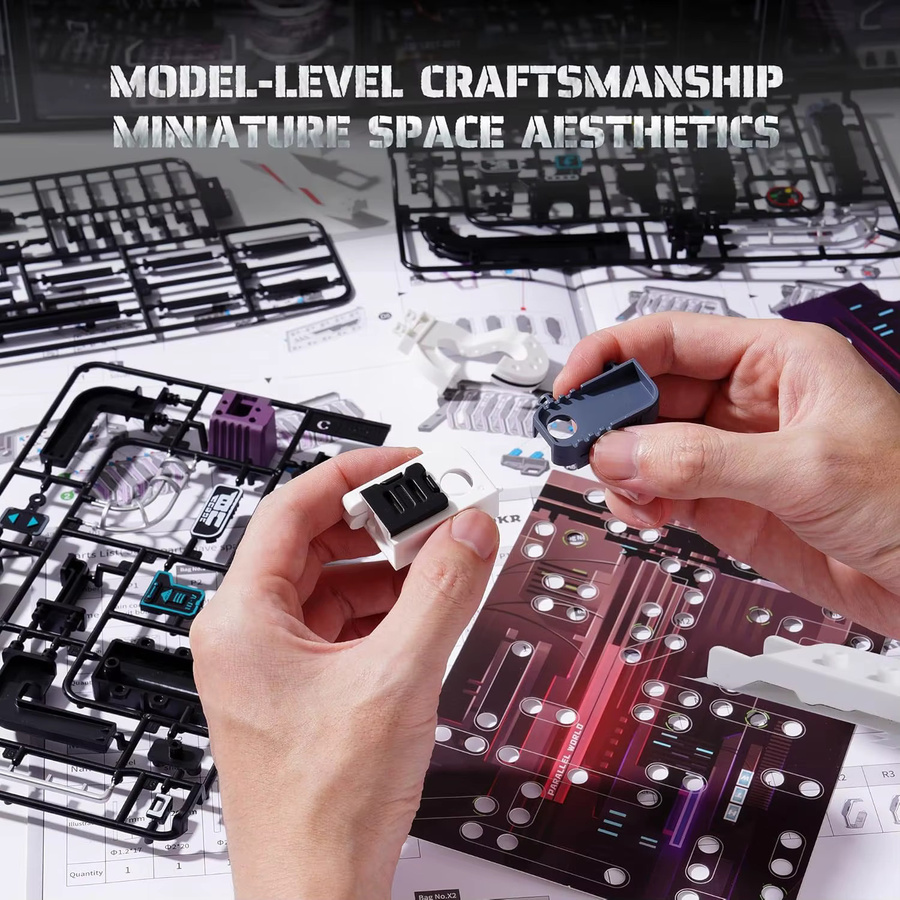 ROKR 3D Puzzle Murmelbahn-Modell Zukunftsstadt, Modellbausatz, ab 14 Jahren - Bild 5