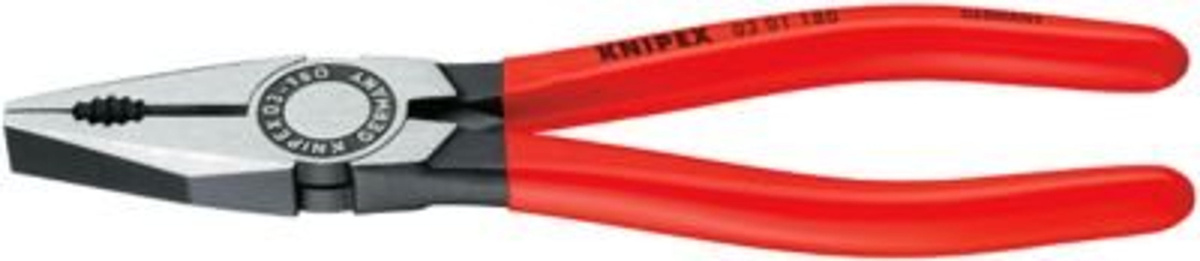 KNIPEX Kombizange aus Stahl in Schwarz-Rot mit Kunststoffüberzug, 160 mm - Bild 4