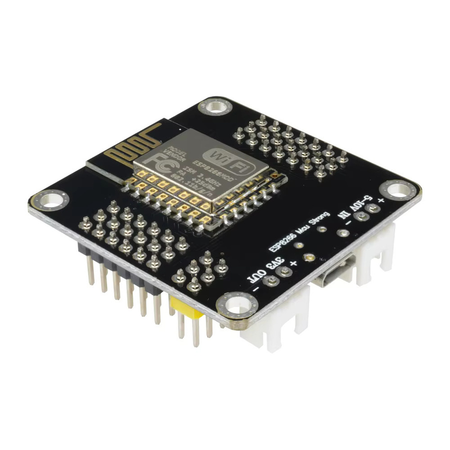 DM Strong ESP8266 ESP-12E Wireless WiFi Development Board Modul mit Micro USB und Antenne in Schwarz - Bild 3