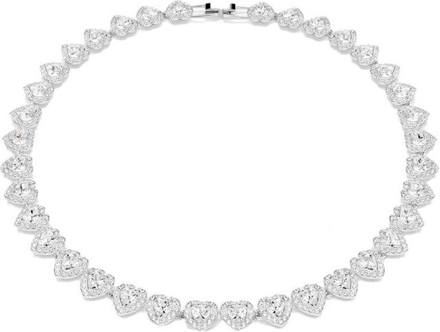 Swarovski Halskette, Herzförmig, Silber, Damen - Bild 1