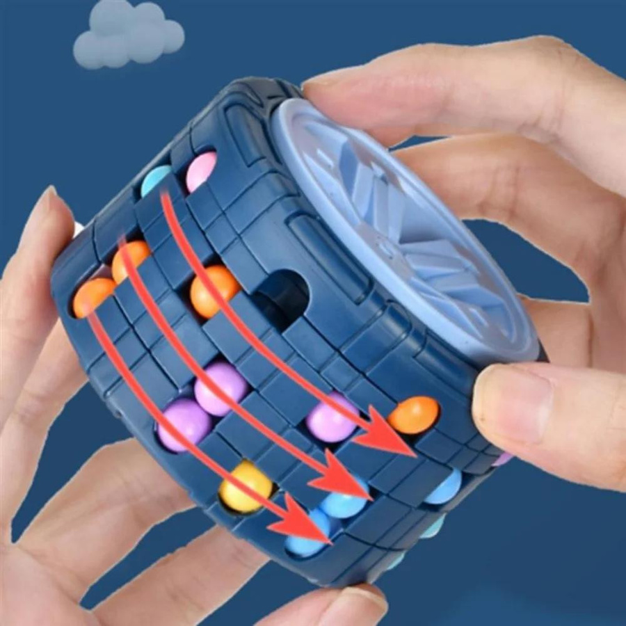 Fashnics 3D Zylinder Würfel Spielzeug, Magische Bohne, schwarz, ab 3 Jahre - Bild 2