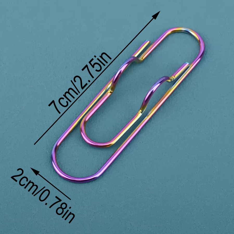 Multicolor Metall Stiftclip für Büro und Schule in Gold und Mehrfarben - Bild 1