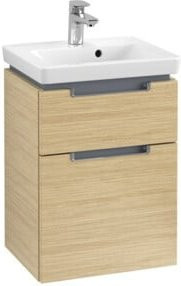 Villeroy & Boch Waschtischunterschrank Subway 2.0 in Nordic Oak mit Chromgriffen, B/T/H: 44 x 59 x 35,2 cm - Bild 1