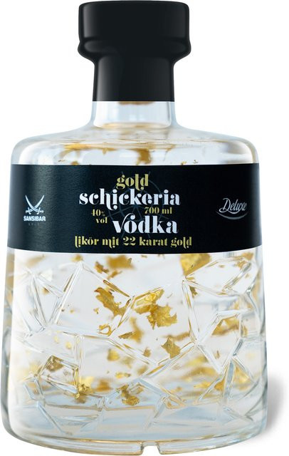 Sansibar Deluxe Schickeria Vodkalikör mit Goldstückchen 0,7 l - Bild 1
