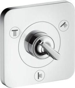 Hansgrohe Axor Citterio Fertigset UP-Ab- und Umstellventil mit Thermostat in Chrom - Bild 1