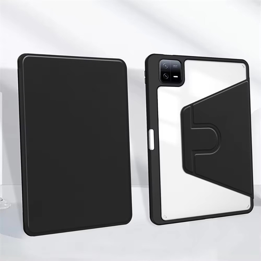 Xiaomi Pad 8 11,2 Zoll 2025 Transparente 360 Grad Drehbare Acryl-Hülle mit Stiftschlitz und Stoßfestem Schutz - Bild 2
