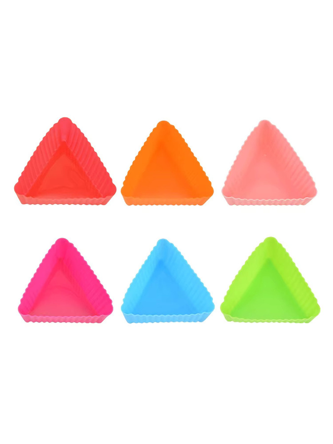 8 Stück Silikon-Lunchbox-Trennblätter von JETTING in Multicolour, quadratische Lebensmittelteiler für Bento-Boxen und Cupcake-Liner - Bild 3