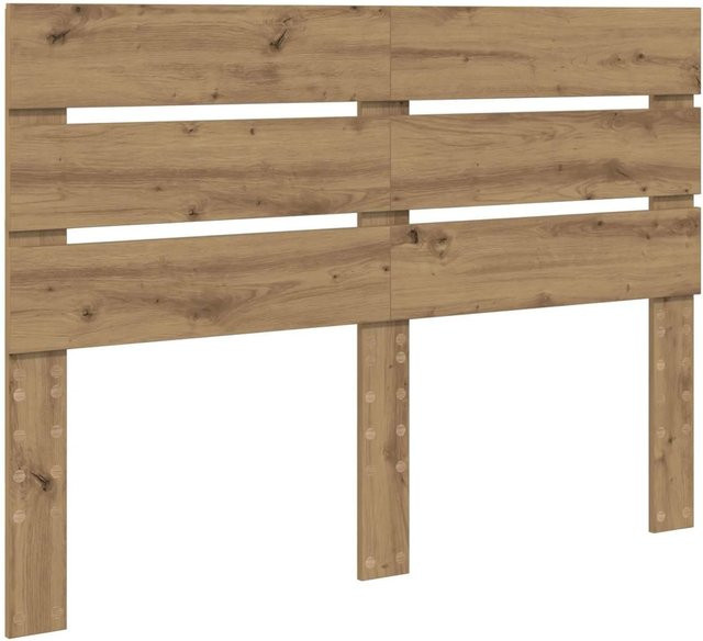 vidaXL Kopfteil Artisan-Eiche in Braun aus Holzwerkstoff mit minimalistischem Design - Bild 1