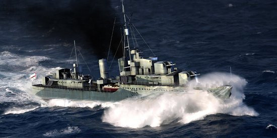 Trumpeter HMS Eskimo Destroyer 1941, Modellbau, 1:350 - Bild 1
