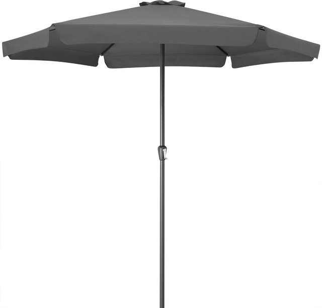 Kingsleeve Marktschirm Maui in Anthrazit mit UV-Schutz 80+ Durchmesser: 330 cm - Bild 1