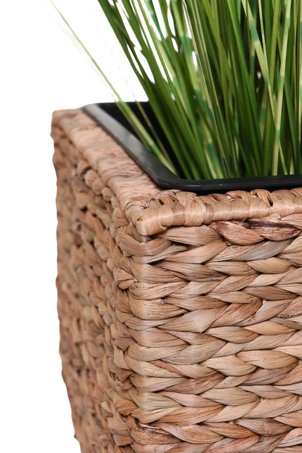 Pflanzkübel Semina von Aplanta in Rattan-Optik, Beige/Braun, B/T/H: 35 x 35 x 40 cm - Bild 3