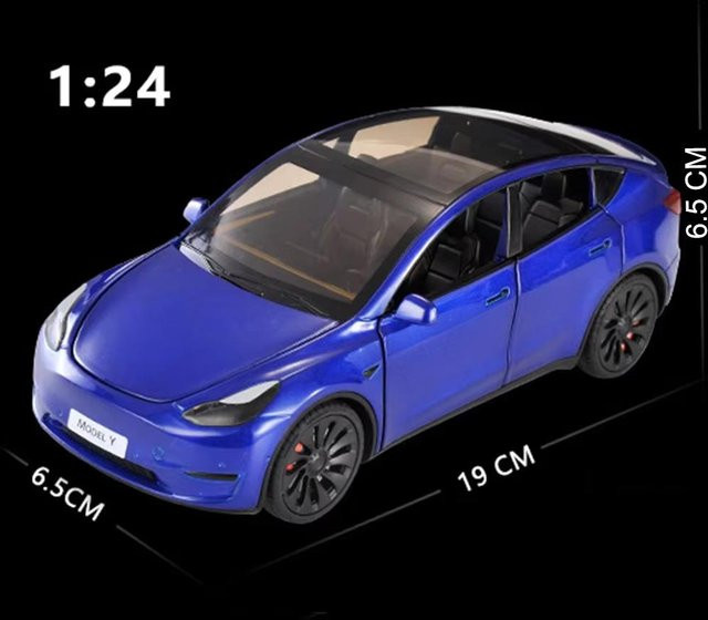 Linyi toy car Modell Y, Spielzeugmodell, Maßstab 1:24, mit Licht und Ton, ab 14 Jahren - Bild 1