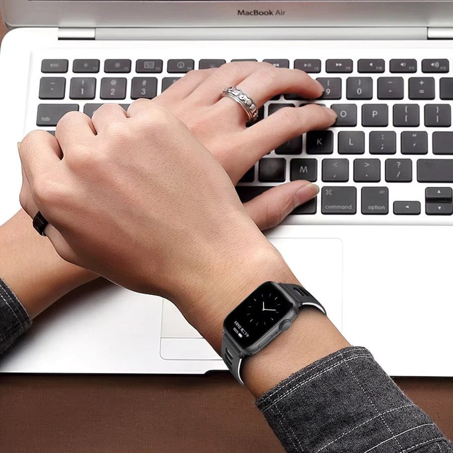 FancyWrist Uhrenarmband Silikon, Schwarz, Unisex - Bild 3