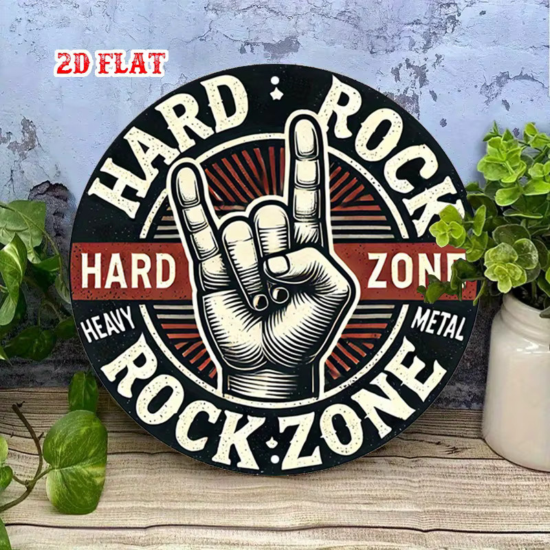 Zone Denmark Heavy Metal Rock Zone Wanddekoration Vintage Paper Poster in Schwarz und Multicolour, Durchmesser: 20 cm - Bild 3